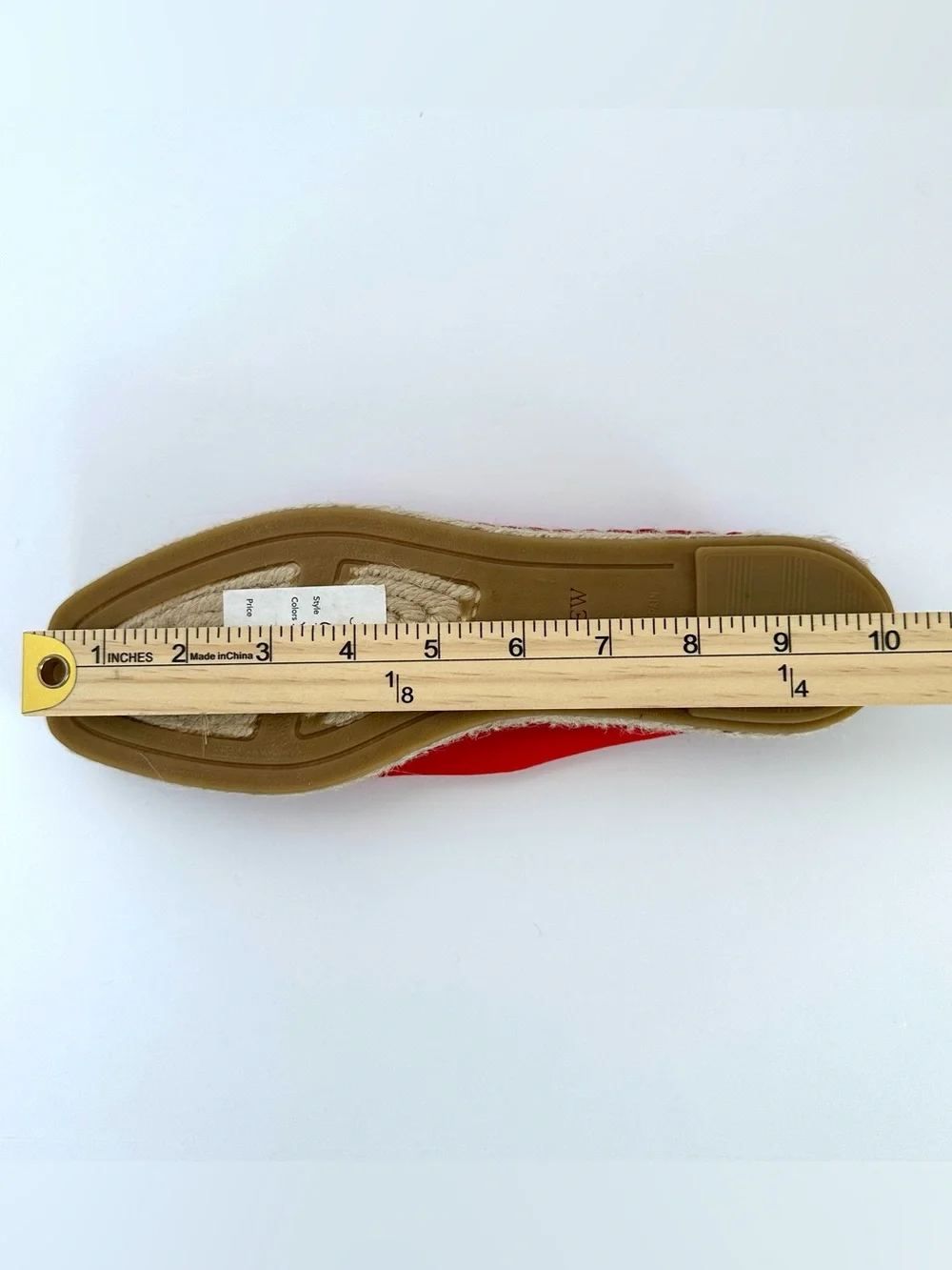 J.Crew Made in Spain Espadrille Flats in Vintage Red Mesh | 9 | NWT